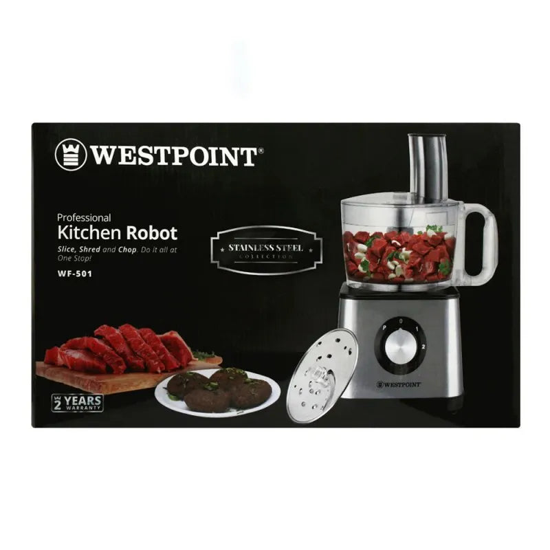 west point professional kitchen robot, slice + shred + chop, 500w, wf 501 image3