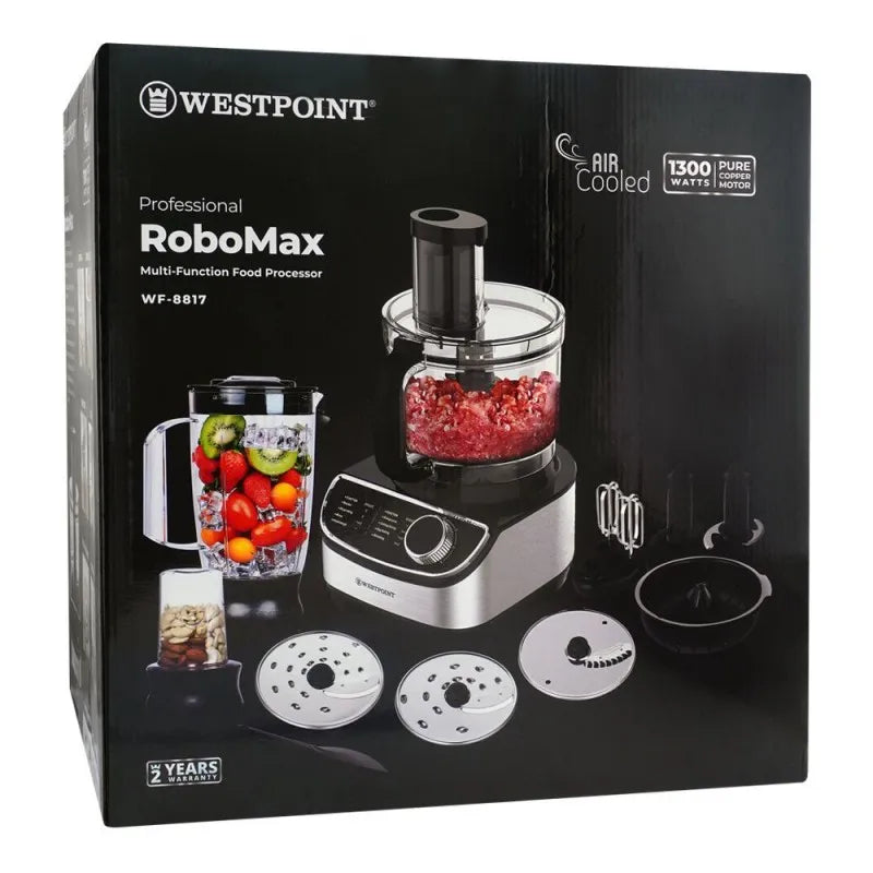 west point professional robomax food processor, 1300w, wf 8817 image2