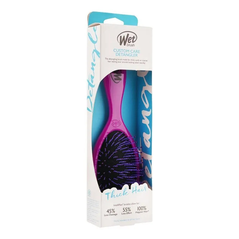 wet brush customer care detangler thick hair brush purple, bwr830ccpr image4