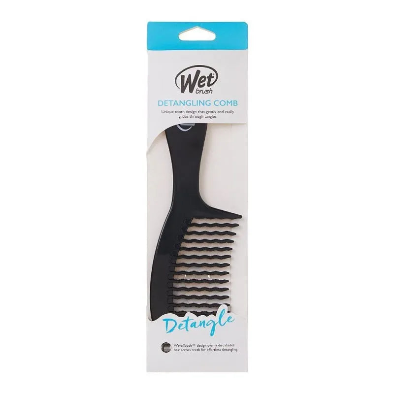 wet brush detangling comb, 0620w bk, black image3