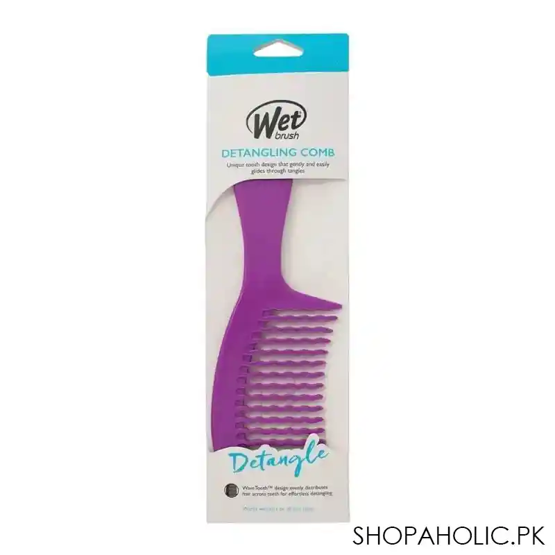 wet brush detangling comb, 0620w pr, purple image2