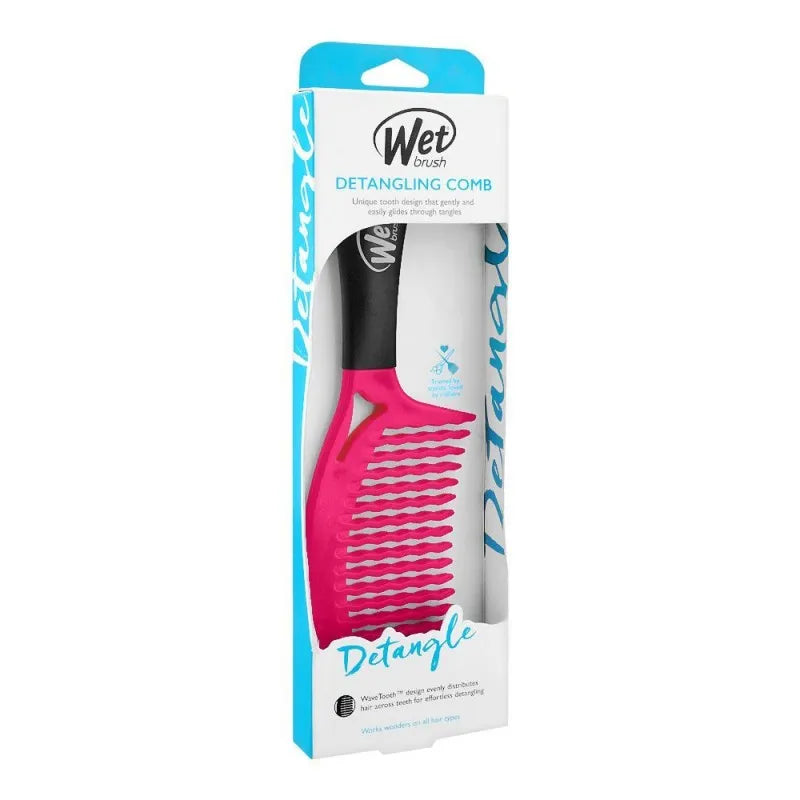 wet brush detangling comb, pink, 0620w pk image2