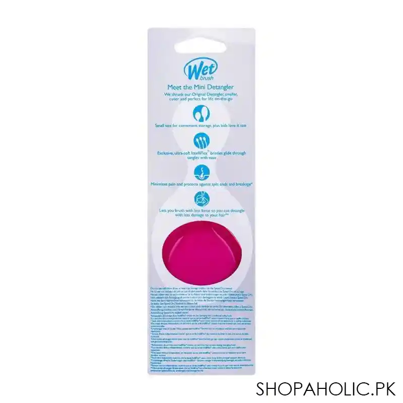 wet brush mini detangler hair brush pink, bwr832pink image4