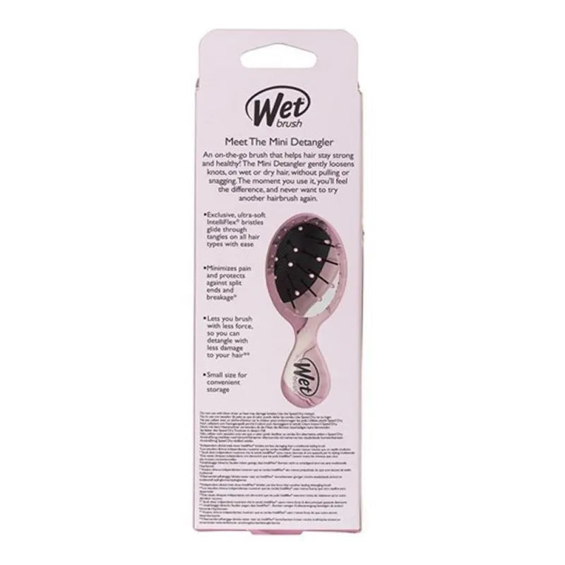 wet brush mini detangler hair brush terrain textures dusty rose, bwr832ttdr image5