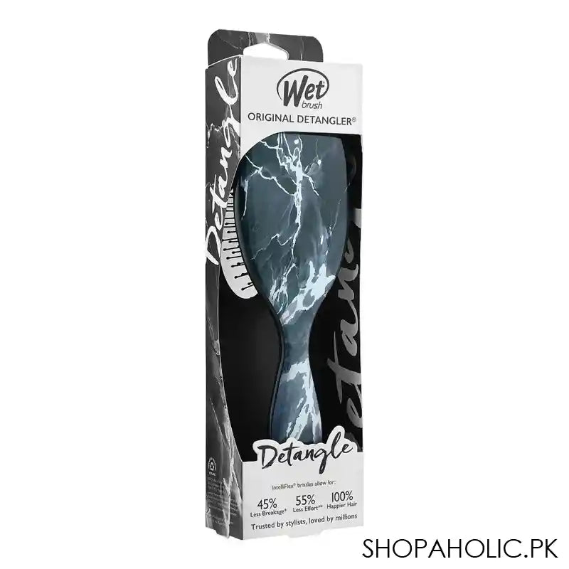 Wet Brush Original Detangler Hair Brush Metallic Marble-Onyx, BWR830MRON - Image 3