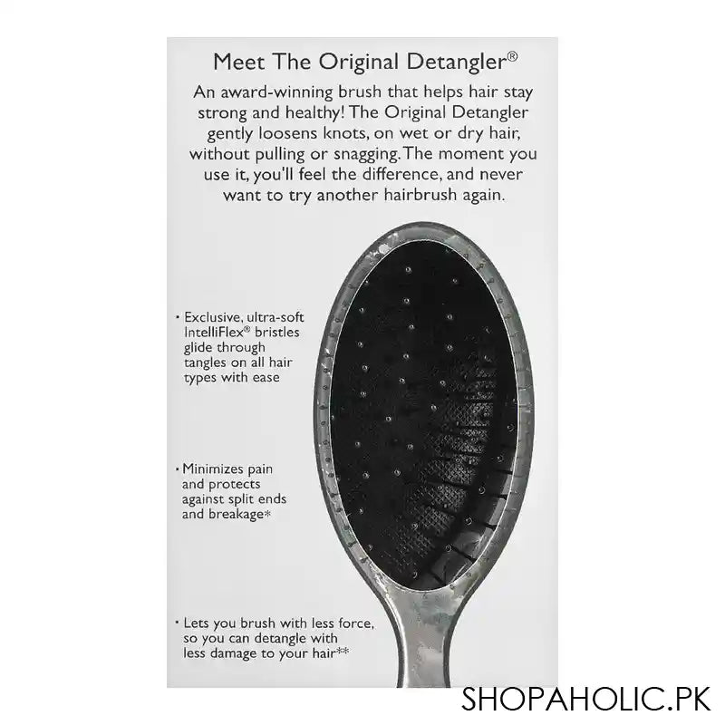 Wet Brush Original Detangler Hair Brush Metallic Marble-Onyx, BWR830MRON - Image 5