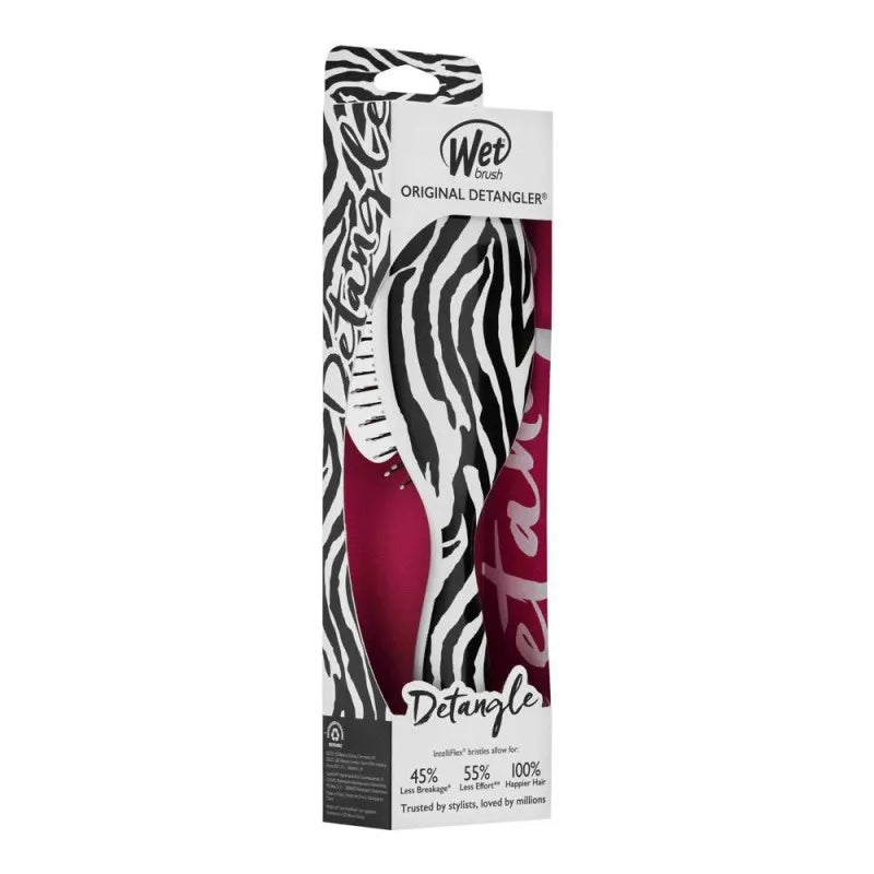 wet brush original detangler hair brush safari zebra 2022, bwr830safze image4