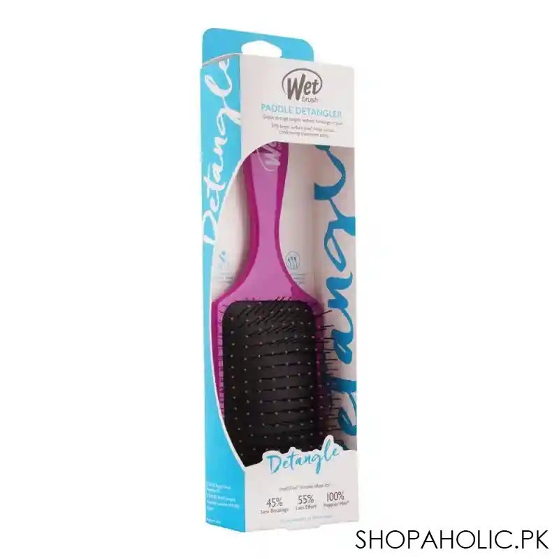 wet brush paddle detangler hair brush, purple, bwr831purp image3