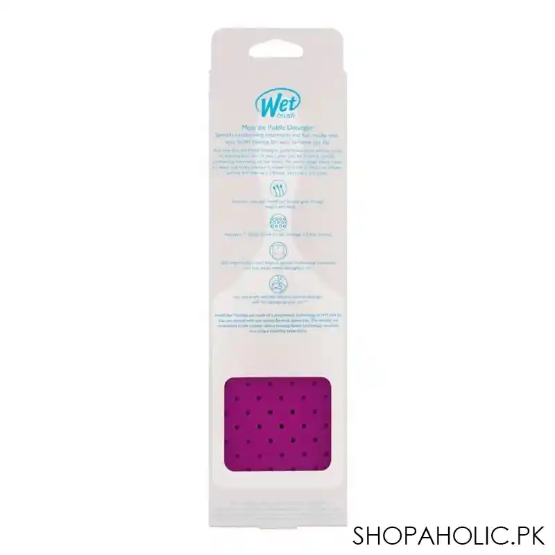 wet brush paddle detangler hair brush, purple, bwr831purp image4