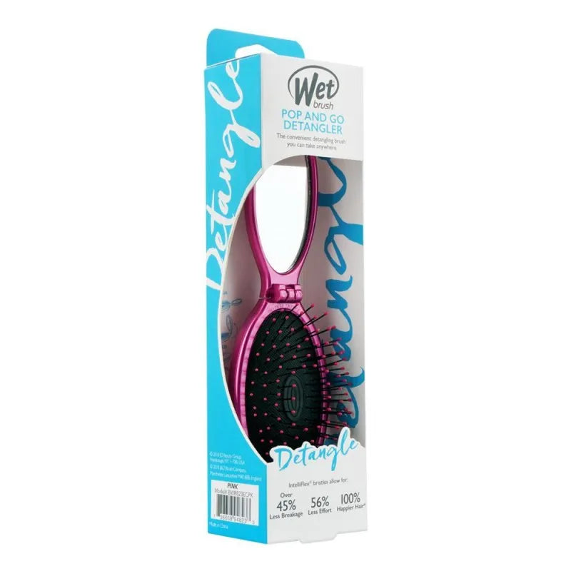 wet brush pop and go detangler hair brush, pink, bwr823ecpk image2