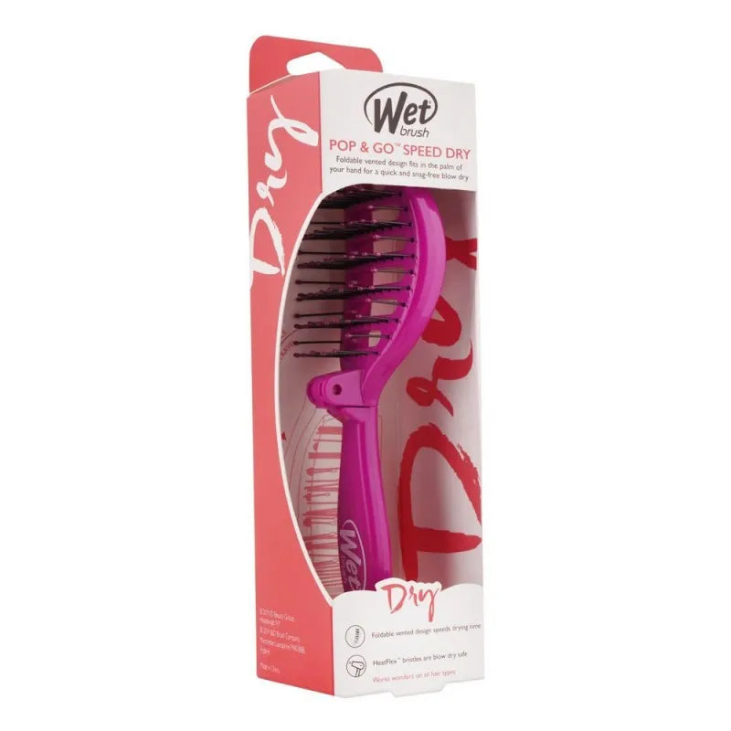 wet brush pop & go speed dry hair brush, purple, bwr810travpl image2