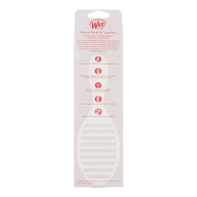 wet brush pop & go speed dry hair brush, purple, bwr810travpl image3