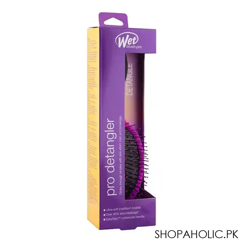 Wet Brush Pro Detangler Hair Brush, Purple, BWP830PROPR - Image 2