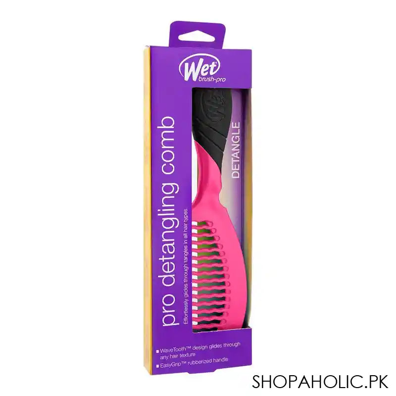 Wet Brush Pro Detangling Comb, Pink, 0620WPINKNW - Image 2