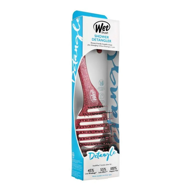 wet brush shower detangler hair brush pink glitter, bwr801pinkgl image3