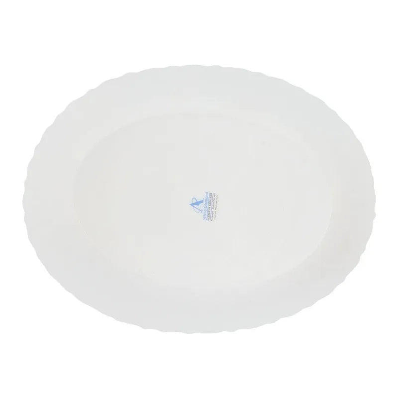 white diamond rice dish, 14 inches, no. 136 image2