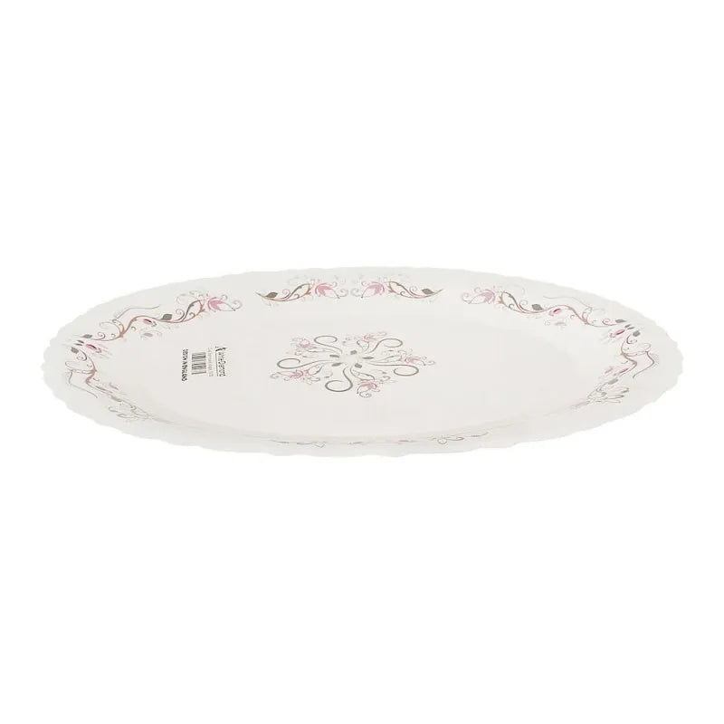 white diamond rice dish, 14 inches, no. 136 image3