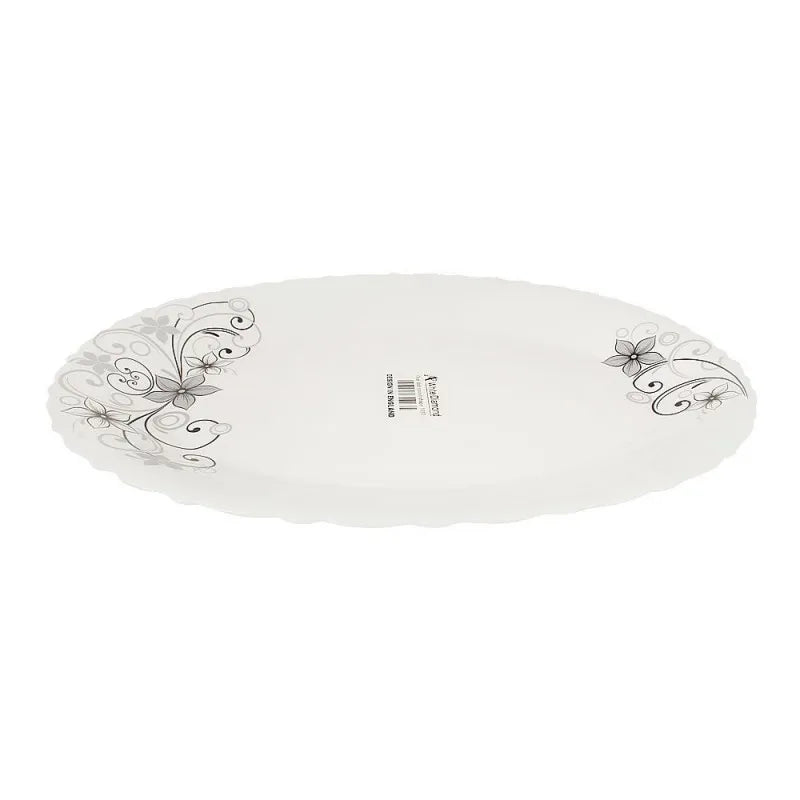 white diamond rice dish, 14 inches, no. 642 image3