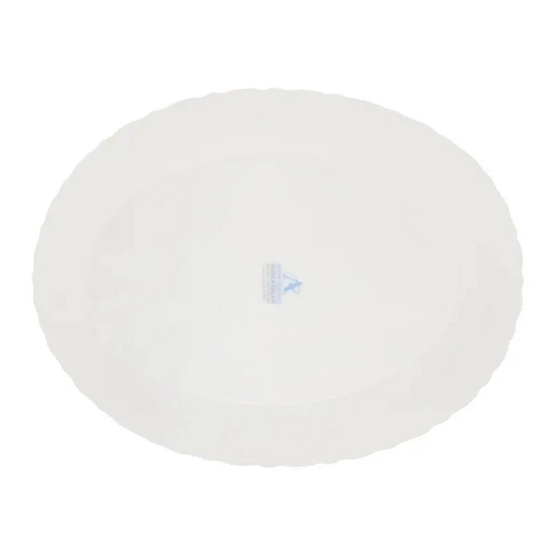 white diamond rice dish, 14 inches, no. 769 image2