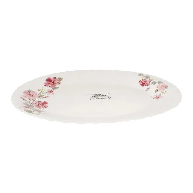 white diamond rice dish, 14 inches, no. 769 image3