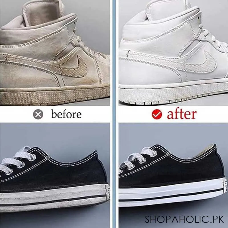 white shoe cleaner and polish with sponge image5