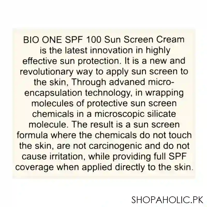 whiz laboratories bio one sun block spf 100, 40g image2