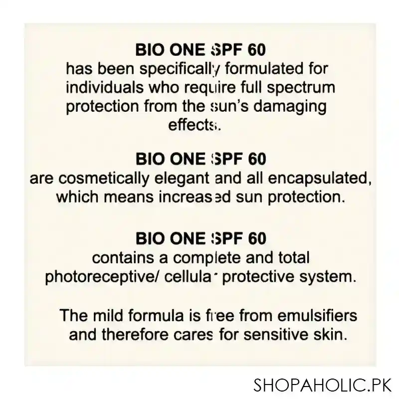 whiz laboratories bio one sun block spf 60, 40g image2