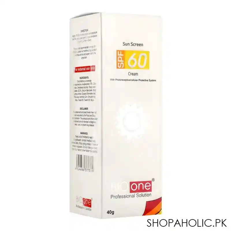 whiz laboratories bio one sun block spf 60, 40g main image