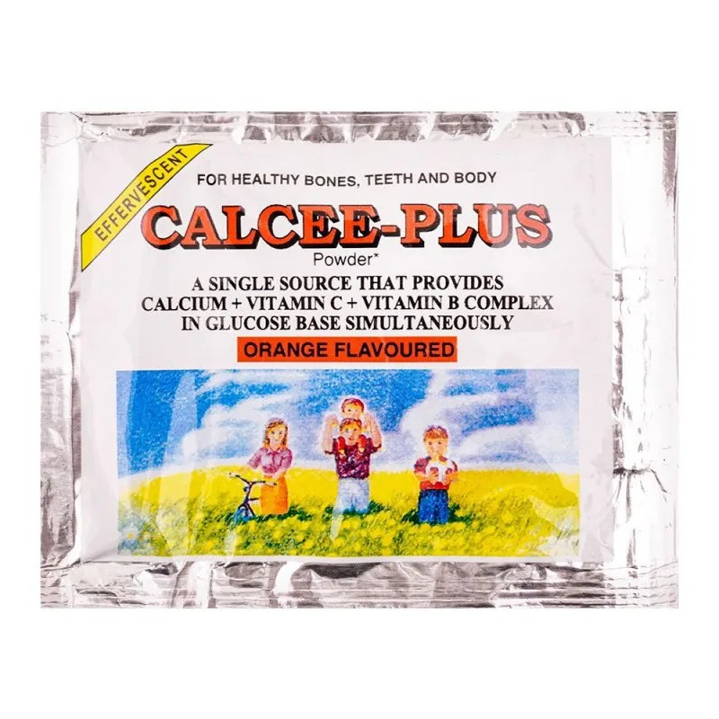 wilson's pharmaceuticals calcee plus powder orange flavour, 10 pack main image