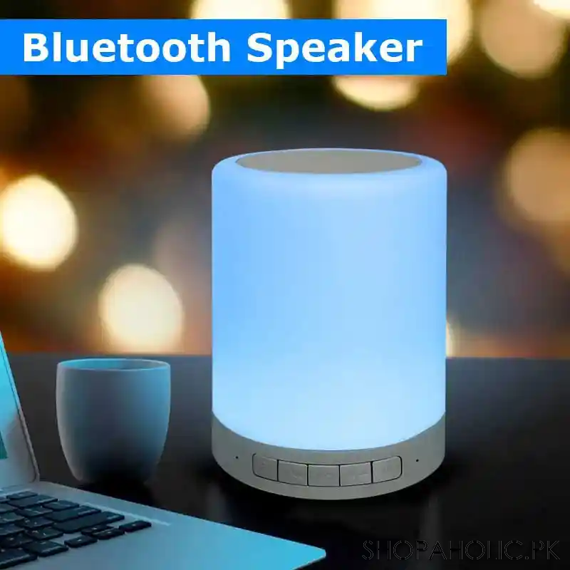 wireless bluetooth speaker with touch lamp image2