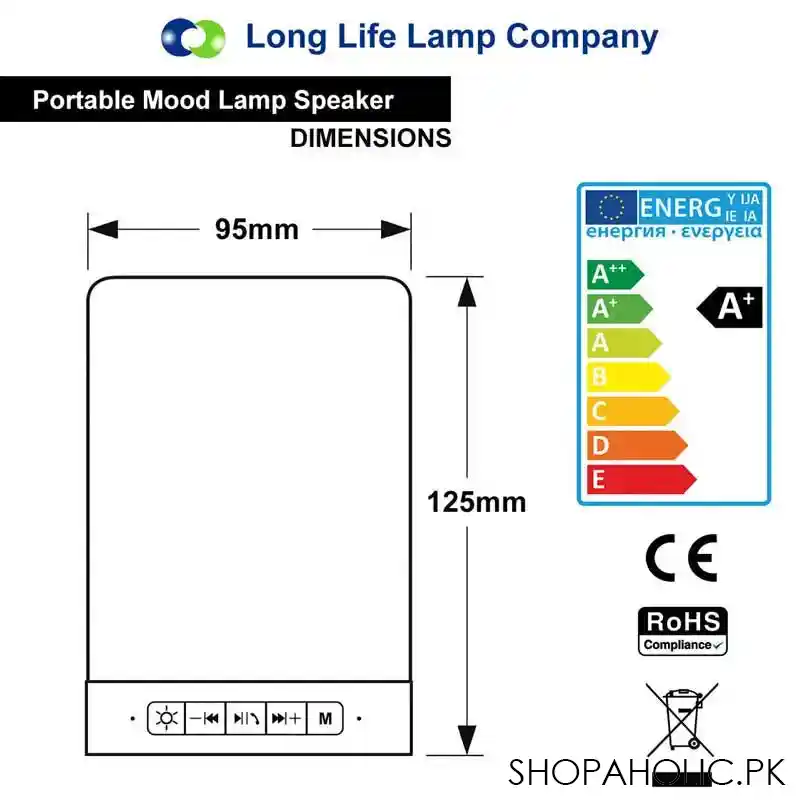 wireless bluetooth speaker with touch lamp image4