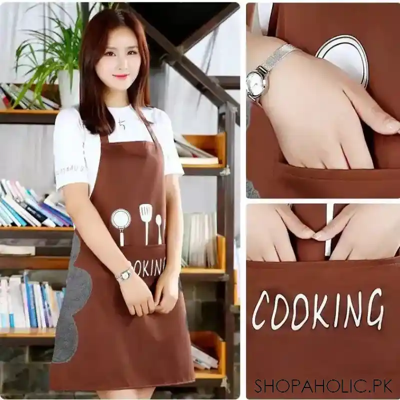 women wipeable kitchen apron main image