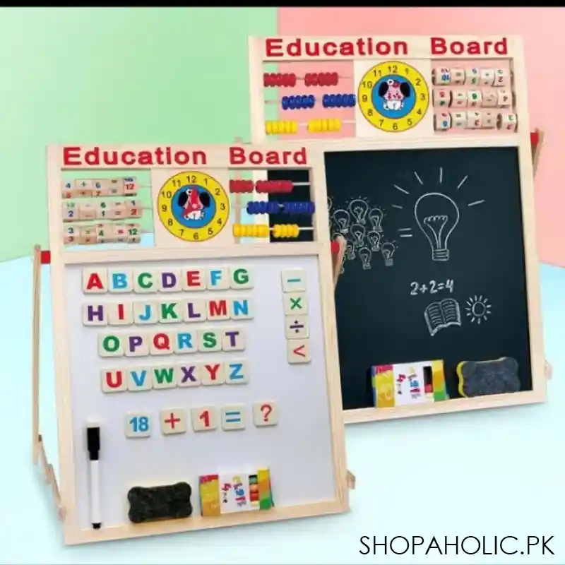 wooden montessori educational magnetic blackboard main image