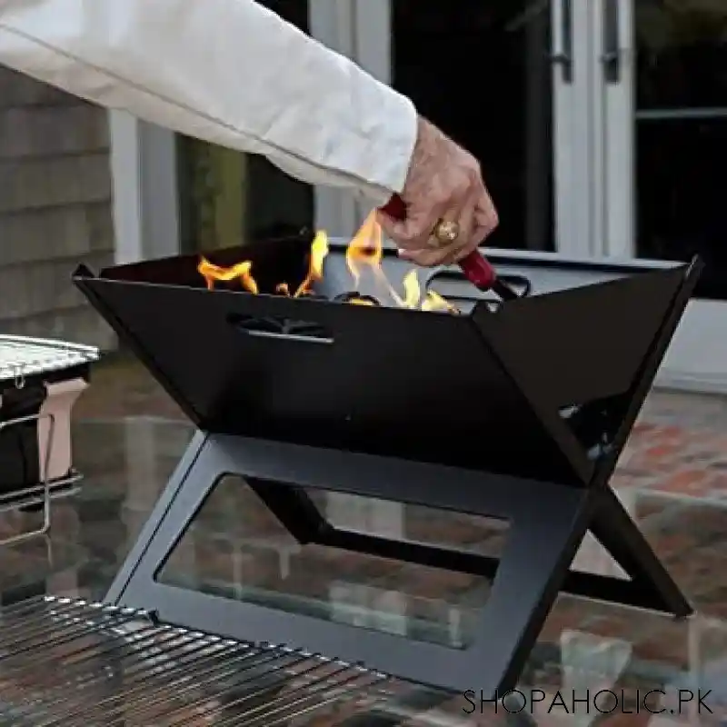 x shaped folding bbq grill image3