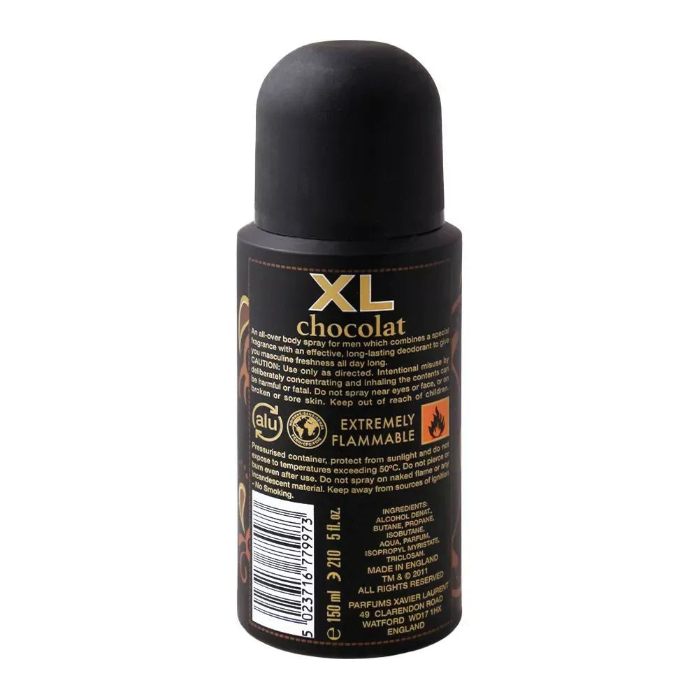 xavier laurent chocolat l'homme men deodorant body spray, 150ml image2