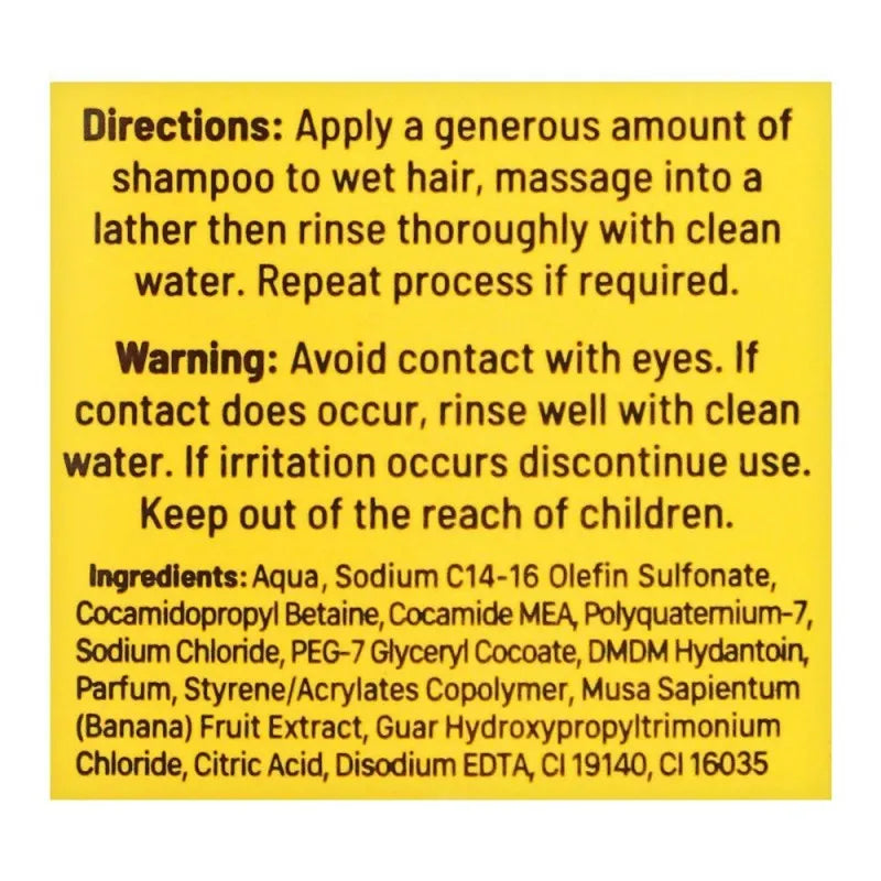 xhc banana nourishing hair shampoo, paraben & sls free, 400ml image3