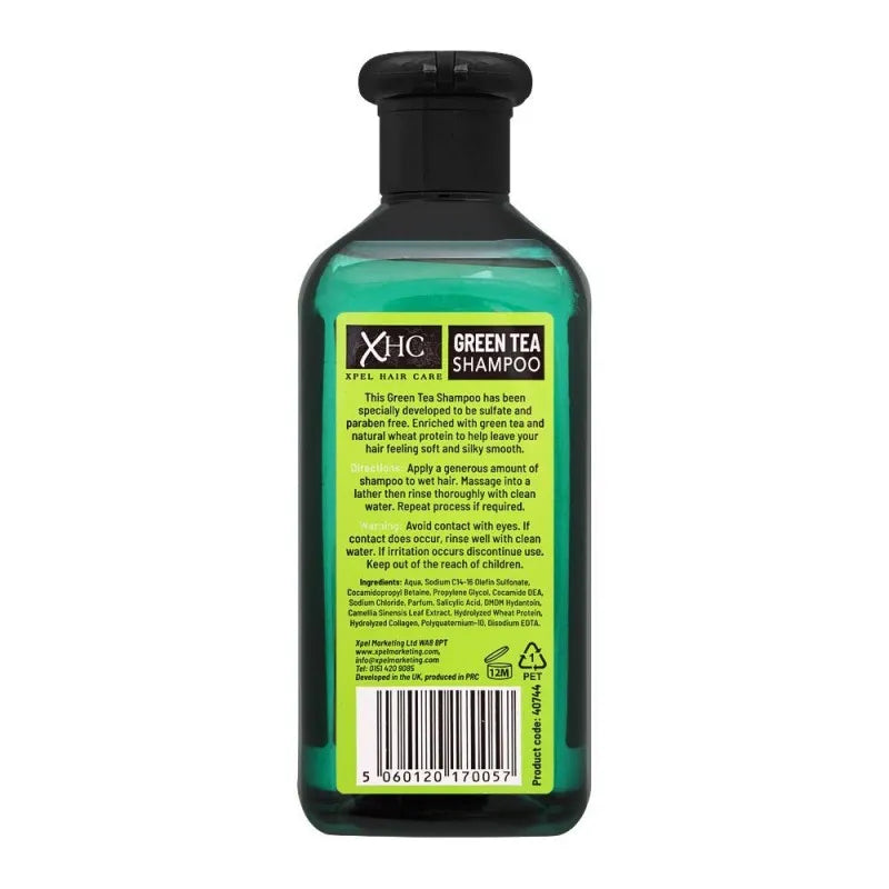 xhc nourishing green tea hair shampoo, paraben & sls free, 400ml image2