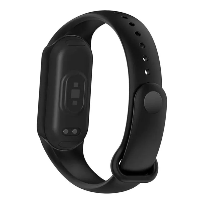 xiaomi men's smart band 8, black metal case with black silicone strap, m2239b1 image2