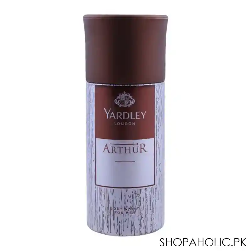 yardley arthur deodorant body spray for men, 150ml main image