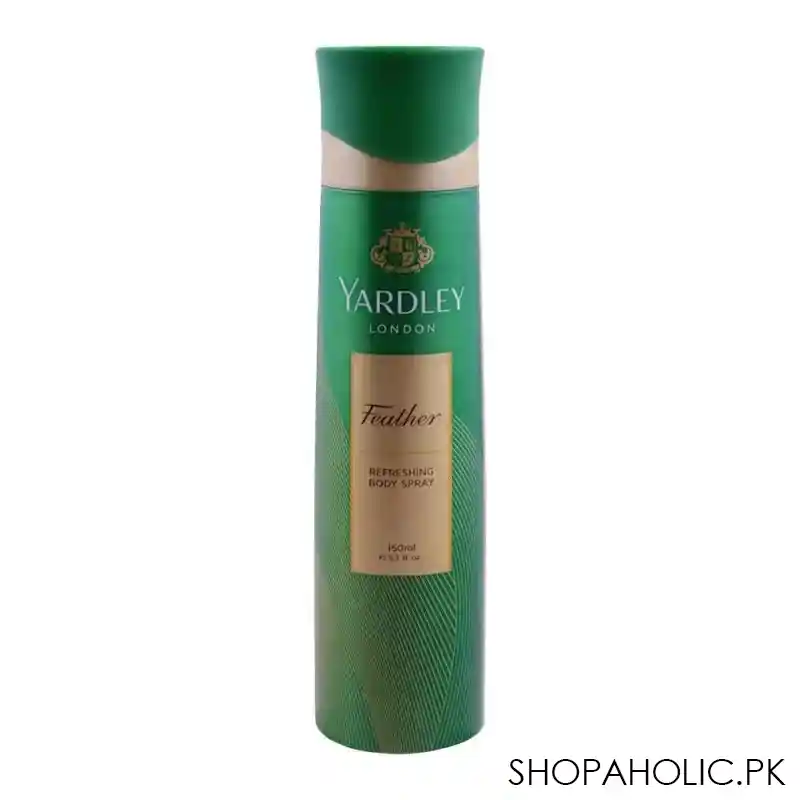 yardley feather deodorant body spray, for women, 150ml main image