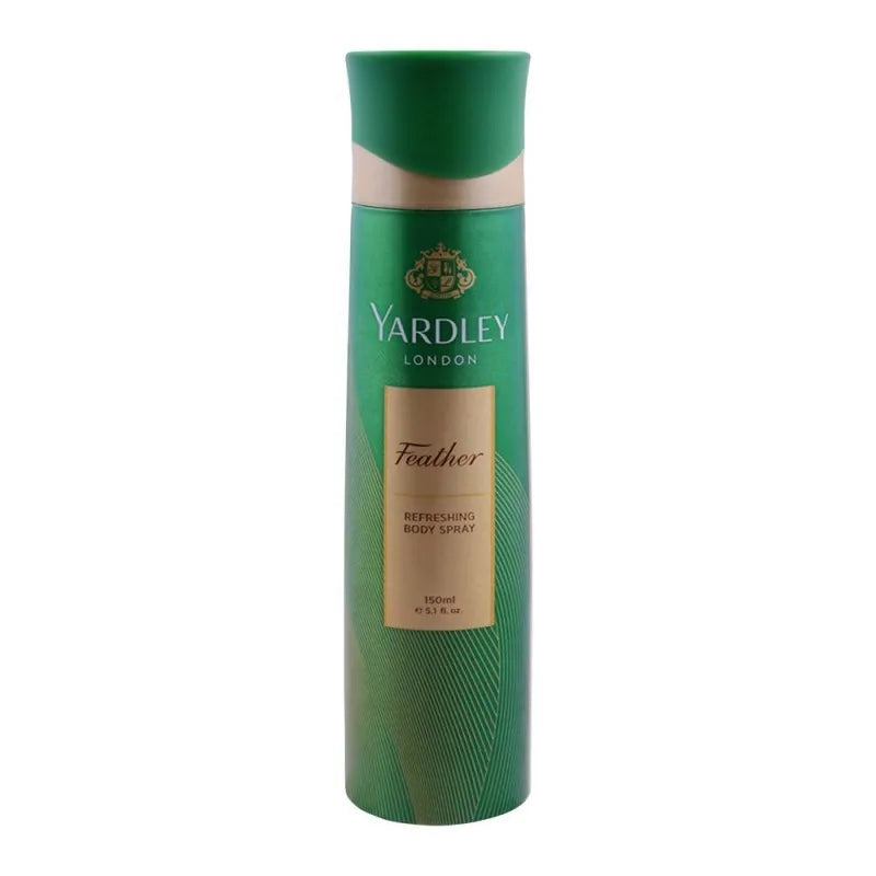 yardley feather deodorant body spray, for women, 150ml main image