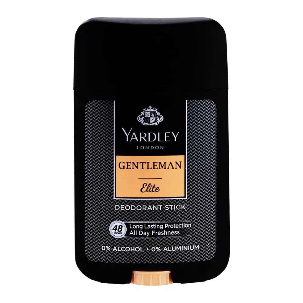 yardley gentleman elite deodorant stick, 0% alcohol, 50ml main image