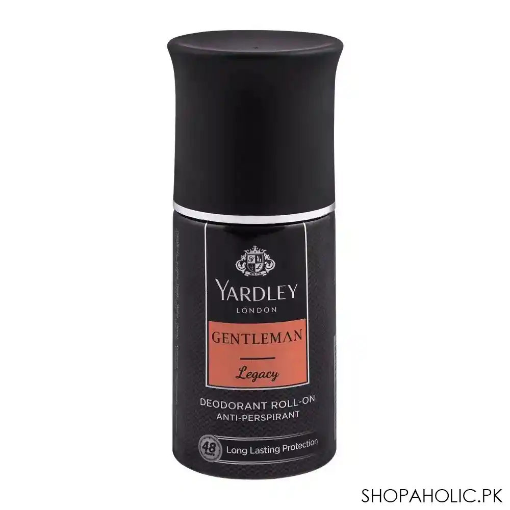 yardley gentleman legacy roll on deodorant, 50ml main image