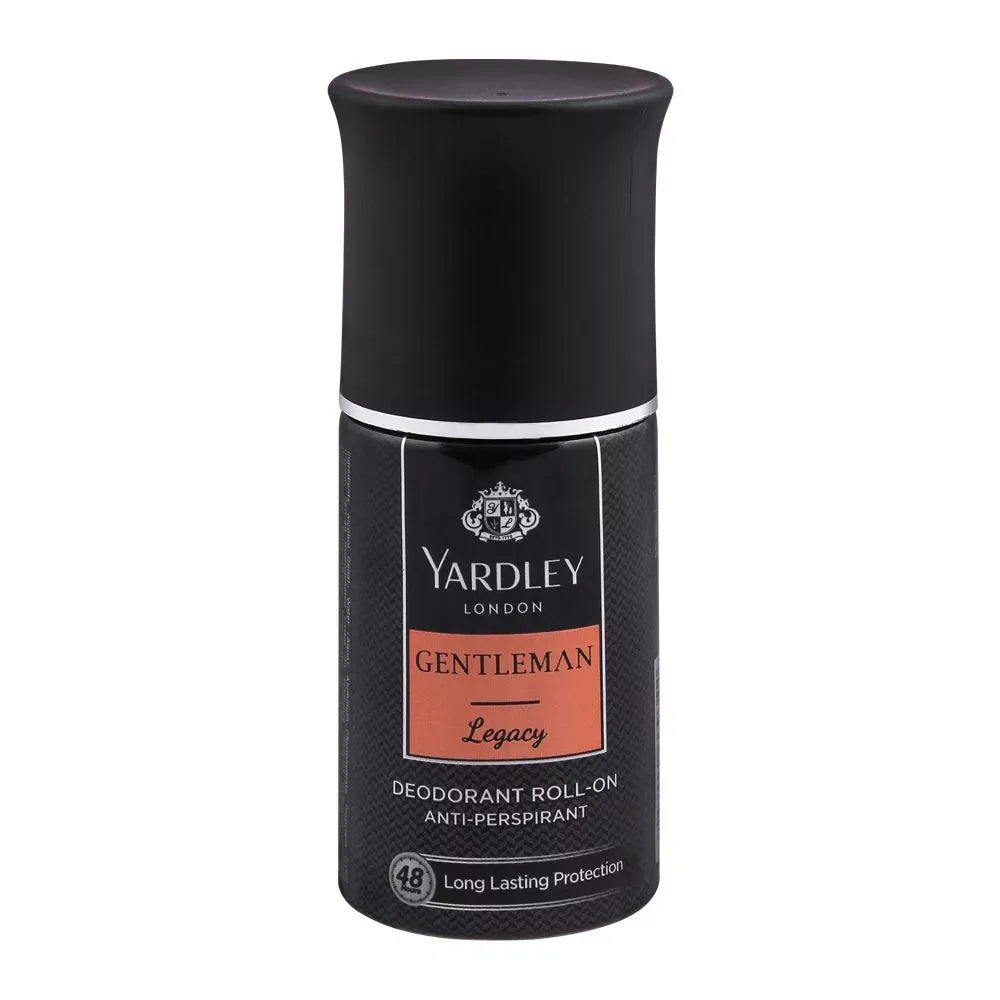 yardley gentleman legacy roll on deodorant, 50ml main image