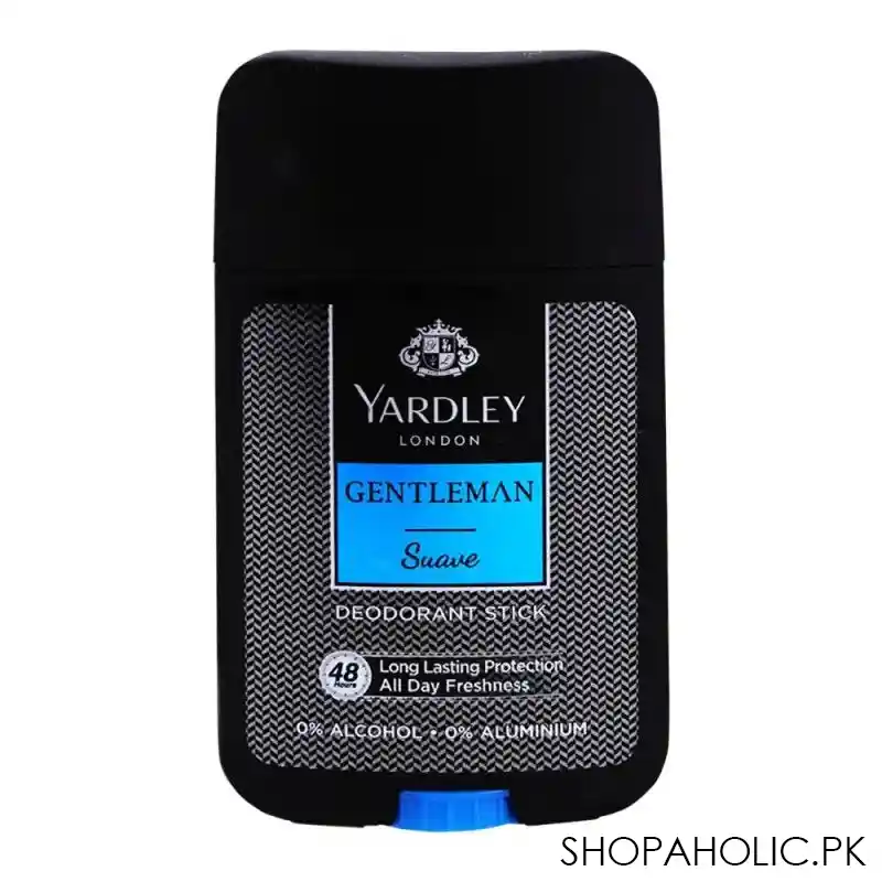 yardley gentleman suave deodorant stick, 0% alcohol, 50ml main image