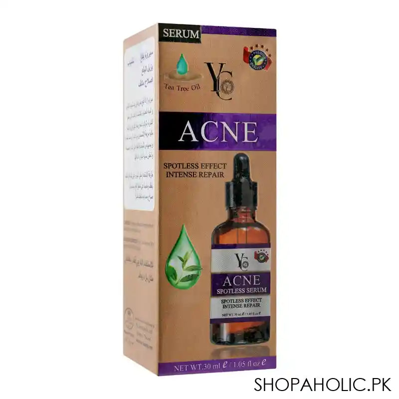 YC Acne Spotless Effect Intense Repair Serum, With Tea Tree Oil, 30ml - Main Image