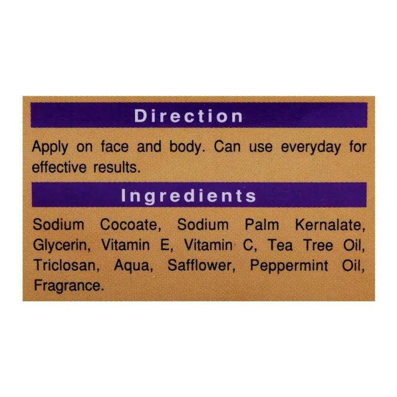 yc triclosan acne facial soap, with tea tree oil, 100g image3