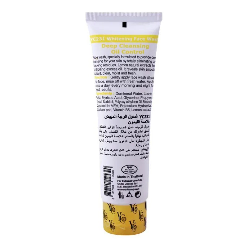 yc whitening face wash, with lemon extract, 100ml image2