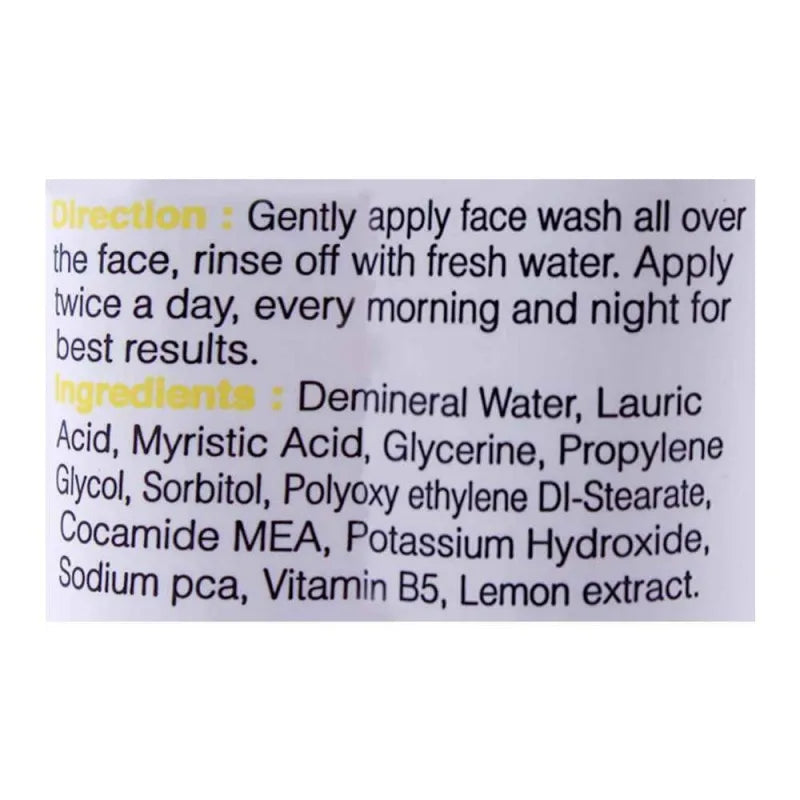 yc whitening face wash, with lemon extract, 100ml image3