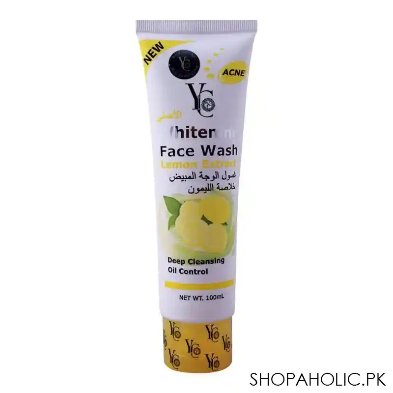 yc whitening face wash, with lemon extract, 100ml main image